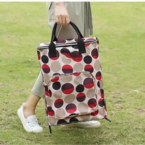 Polka Dot Insulated Food Storage Bag - Large